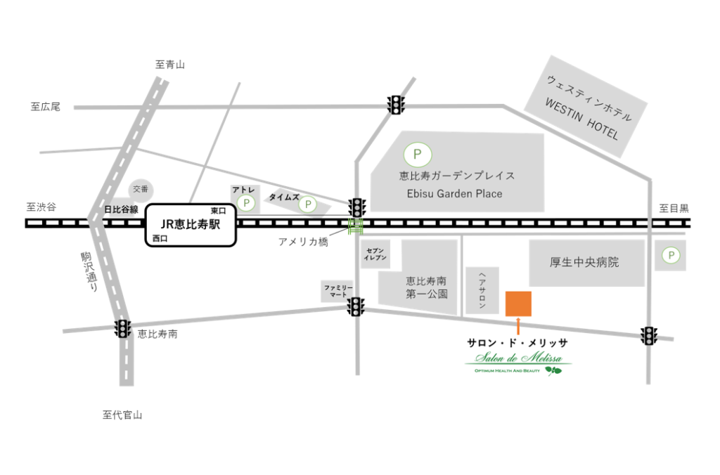 サロンドメリッサへのアクセス